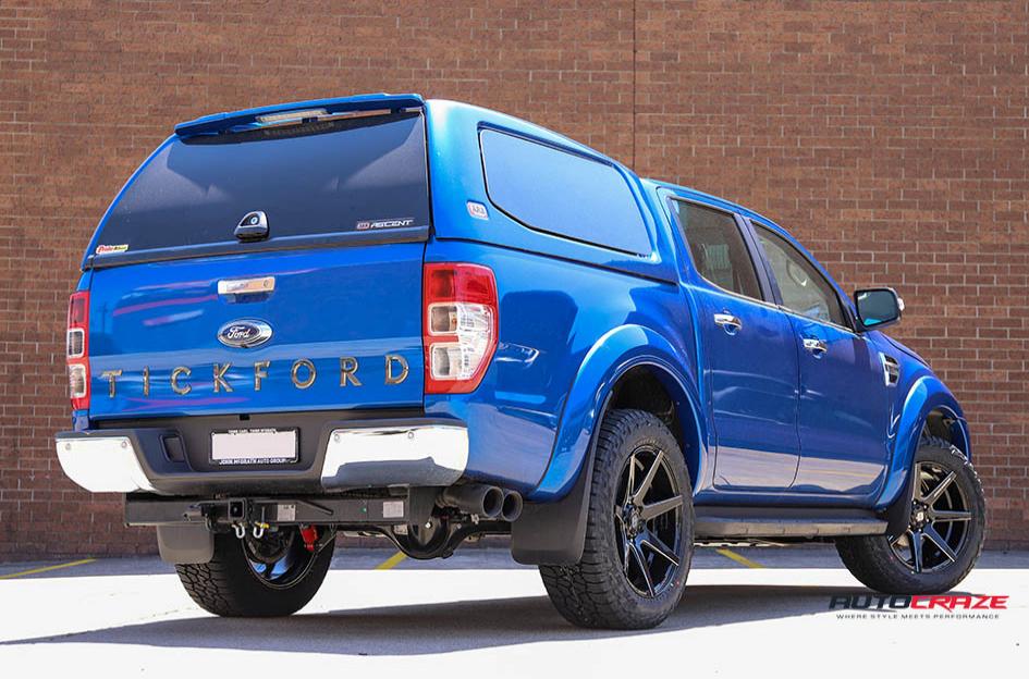 FORD RANGER AVALANCHE GLOSS BLACK MILLED ACCENTS